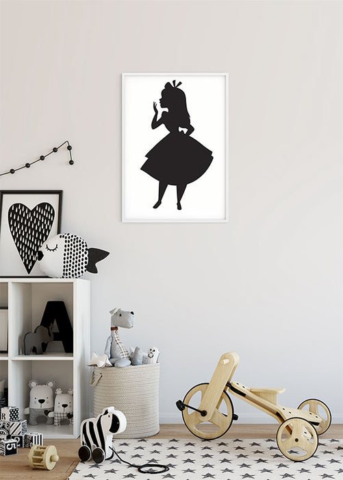 Komar NEU | Wandbild - Alice Silhouette - Größe 50 x 70 cm