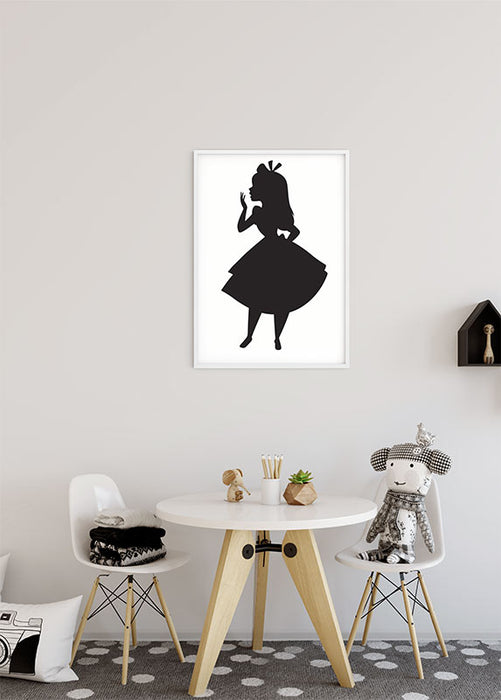 Komar NEU | Wandbild - Alice Silhouette - Größe 40 x 50 cm