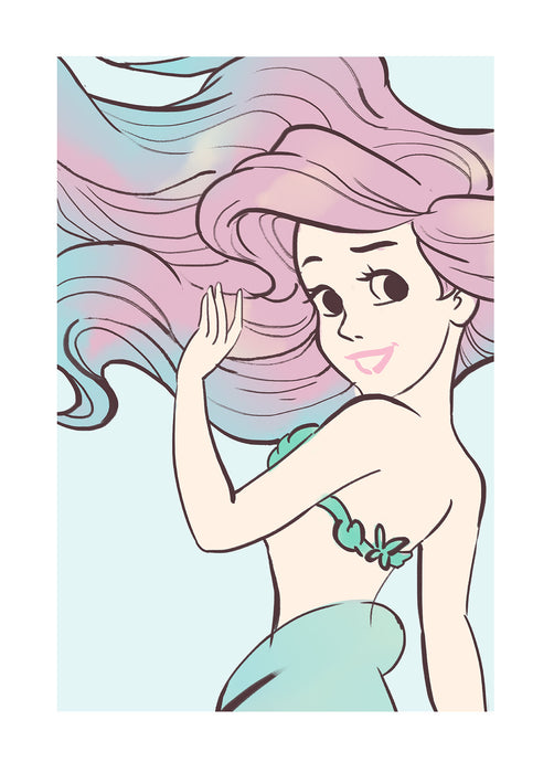 Komar NEU | Wandbild - Ariel Aquarell - Größe 30 x 40 cm