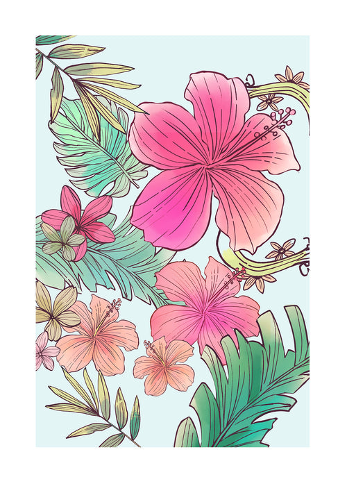 Wandbild - Ariel Flowers