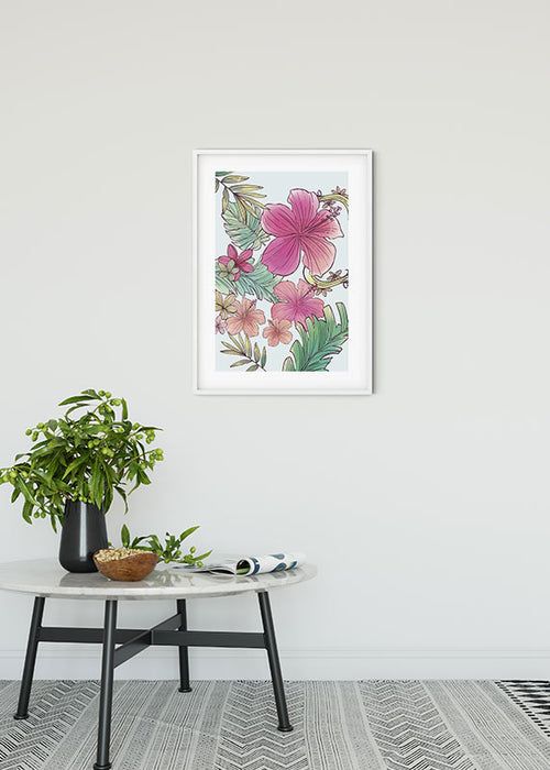 Komar NEU | Wandbild - Ariel Flowers - Größe 50 x 70 cm