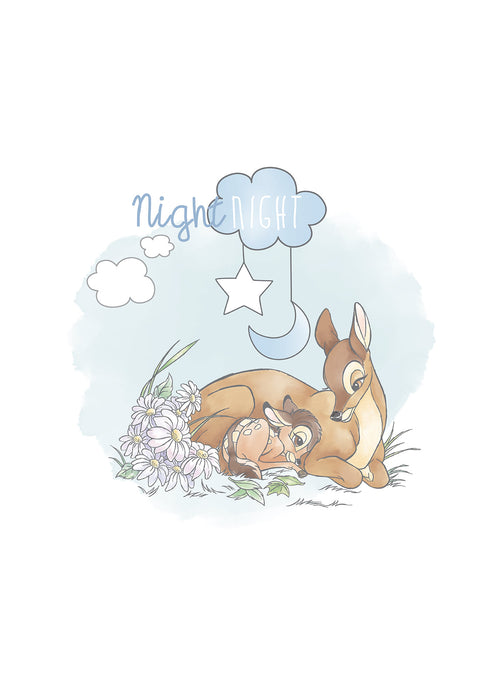 Komar NEU | Wandbild - Bambi Good Night - Größe 40 x 50 cm