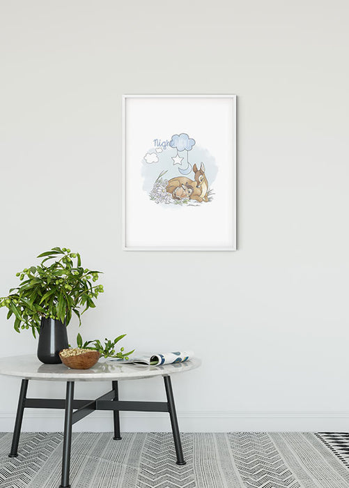 Komar NEU | Wandbild - Bambi Good Night - Größe 40 x 50 cm