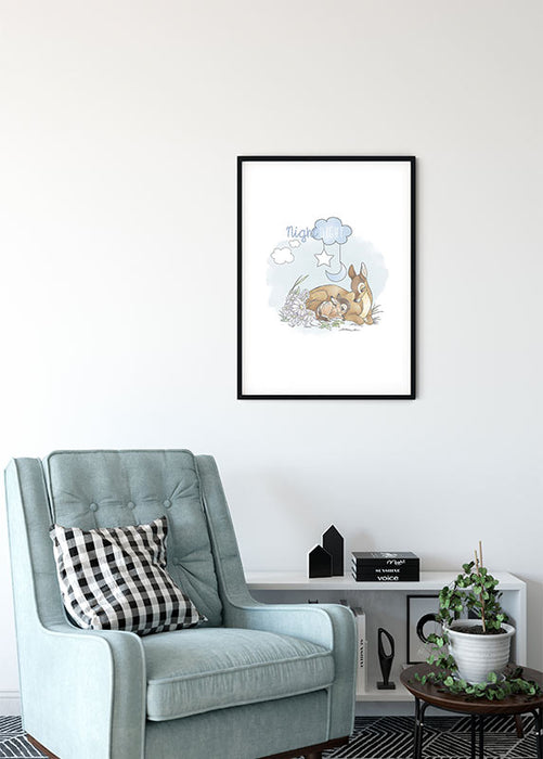Wandbild - Bambi Good Night