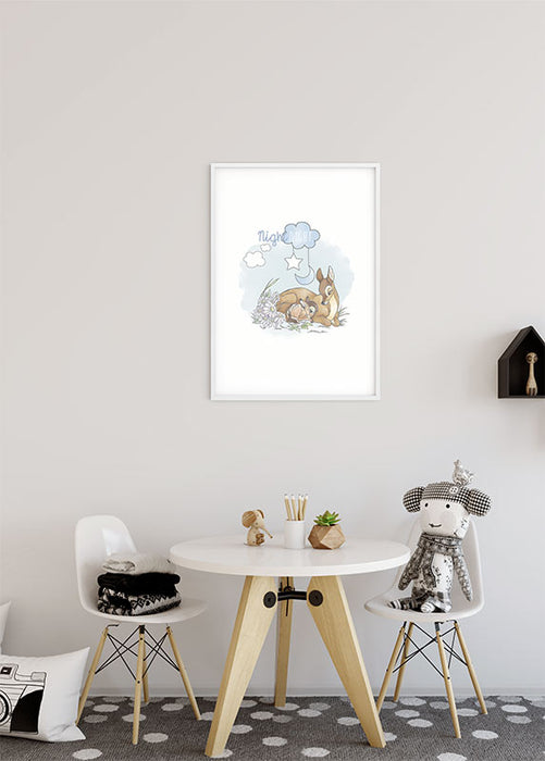 Komar NEU | Wandbild - Bambi Good Night - Größe 30 x 40 cm