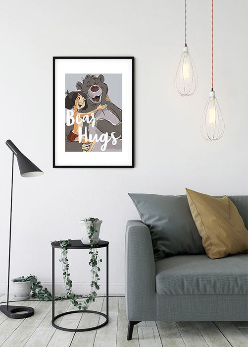 Komar NEU | Wandbild - Bear Hug - Größe 50 x 70 cm