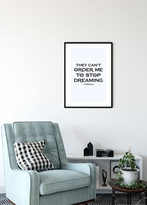 Wandbild - Cinderella Quote