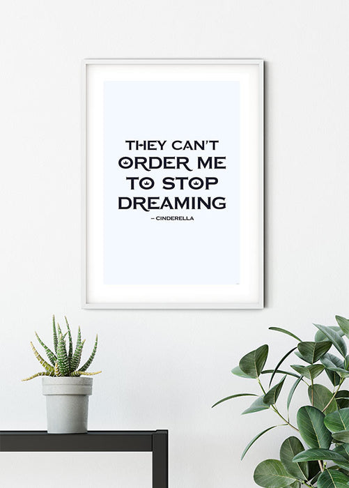 Wandbild - Cinderella Quote