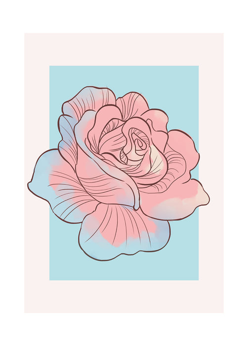 Wandbild - Cinderella Rose