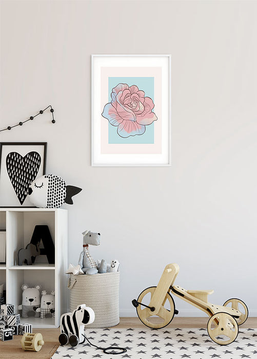 Wandbild - Cinderella Rose