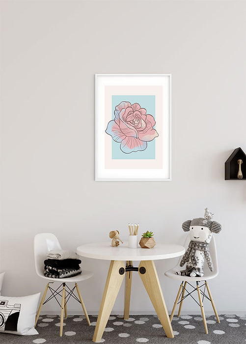 Wandbild - Cinderella Rose