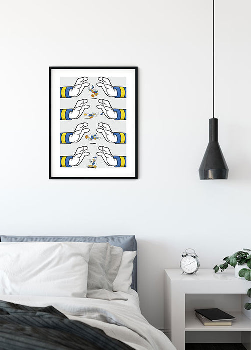 Wandbild - Donald Duck Hands