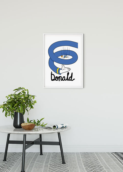 Wandbild - Donald Duck Spiral