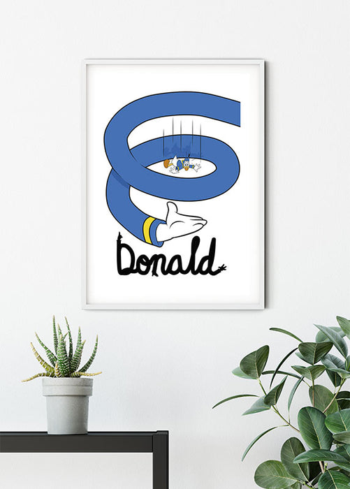 Wandbild - Donald Duck Spiral