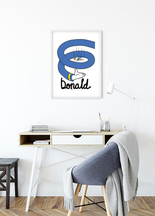 Wandbild - Donald Duck Spiral
