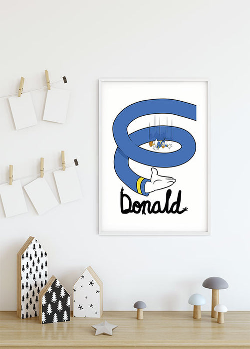 Wandbild - Donald Duck Spiral