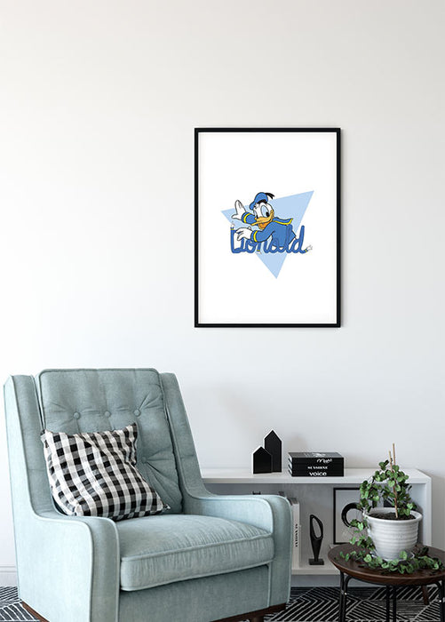 Komar NEU | Wandbild - Donald Duck Triangle - Größe 40 x 50 cm