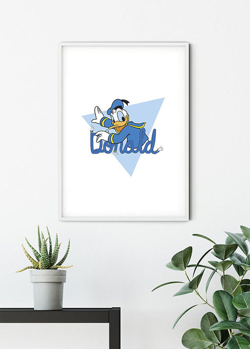 Komar NEU | Wandbild - Donald Duck Triangle - Größe 50 x 70 cm