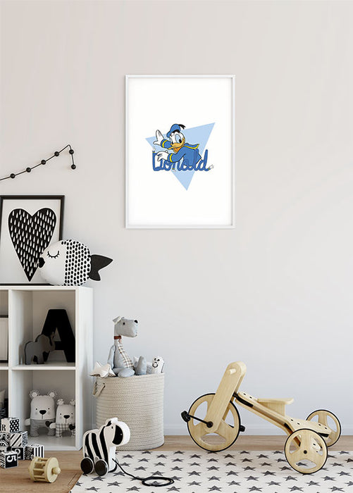 Komar NEU | Wandbild - Donald Duck Triangle - Größe 40 x 50 cm
