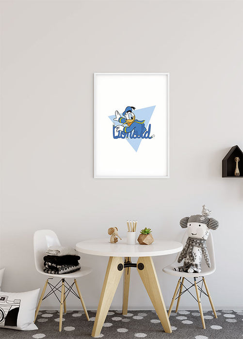 Komar NEU | Wandbild - Donald Duck Triangle - Größe 40 x 50 cm