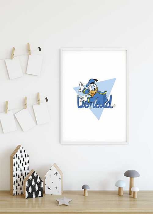 Komar NEU | Wandbild - Donald Duck Triangle - Größe 30 x 40 cm