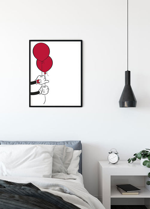 Wandbild - Mickey Mouse Balloon