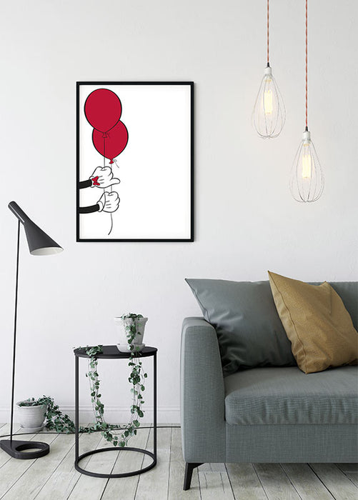 Wandbild - Mickey Mouse Balloon