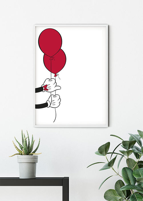 Wandbild - Mickey Mouse Balloon