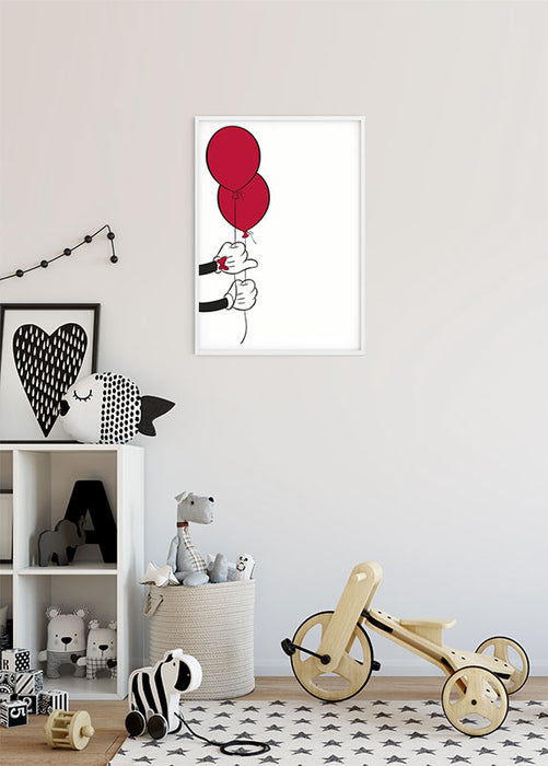 Komar NEU | Wandbild - Mickey Mouse Balloon - Größe 30 x 40 cm