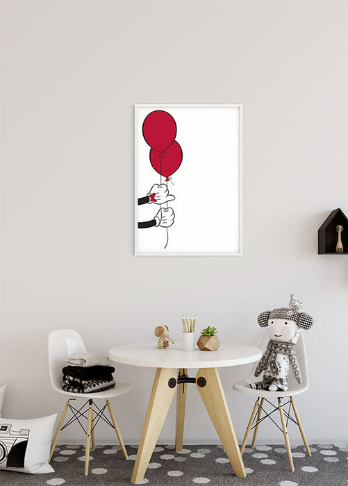 Wandbild - Mickey Mouse Balloon