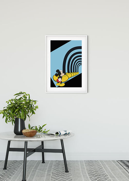 Komar NEU | Wandbild - Mickey Mouse Foot Tunnel - Größe 50 x 70 cm