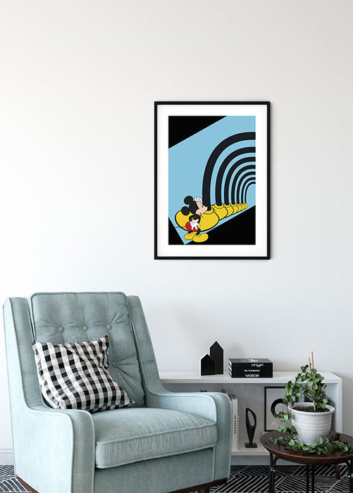 Komar NEU | Wandbild - Mickey Mouse Foot Tunnel - Größe 40 x 50 cm