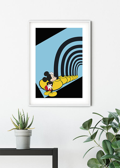 Komar NEU | Wandbild - Mickey Mouse Foot Tunnel - Größe 50 x 70 cm