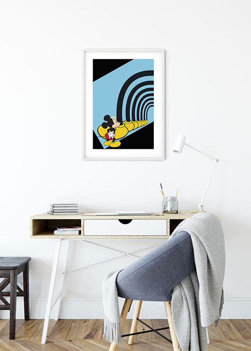 Komar NEU | Wandbild - Mickey Mouse Foot Tunnel - Größe 50 x 70 cm