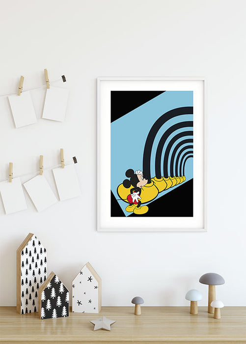 Komar NEU | Wandbild - Mickey Mouse Foot Tunnel - Größe 40 x 50 cm