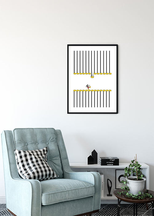 Wandbild - Mickey Mouse Footlines