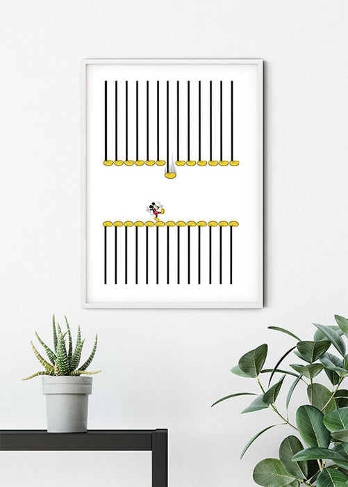 Wandbild - Mickey Mouse Footlines