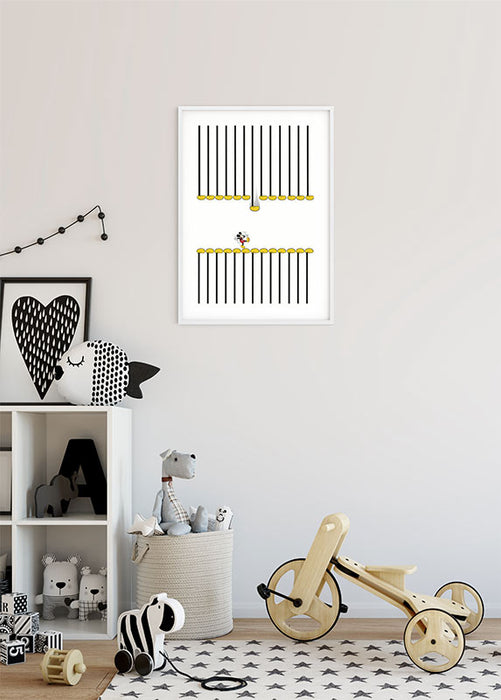 Wandbild - Mickey Mouse Footlines