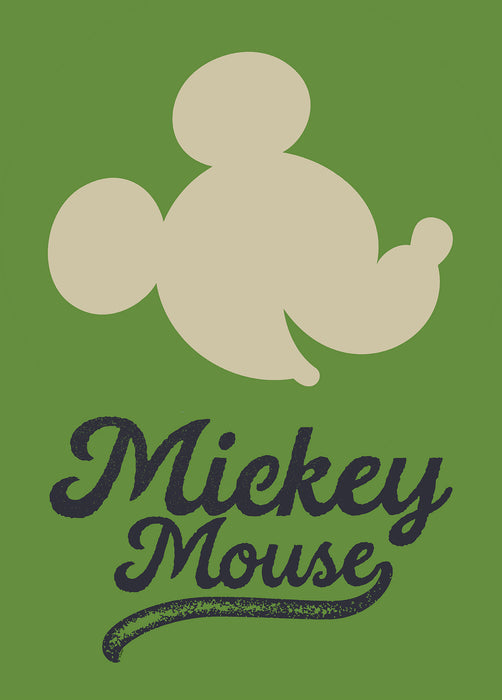 Wandbild - Mickey Mouse Green Head