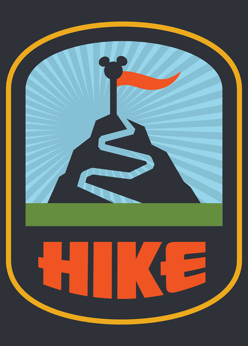 Komar NEU | Wandbild - Mickey Mouse Hike - Größe 30 x 40 cm