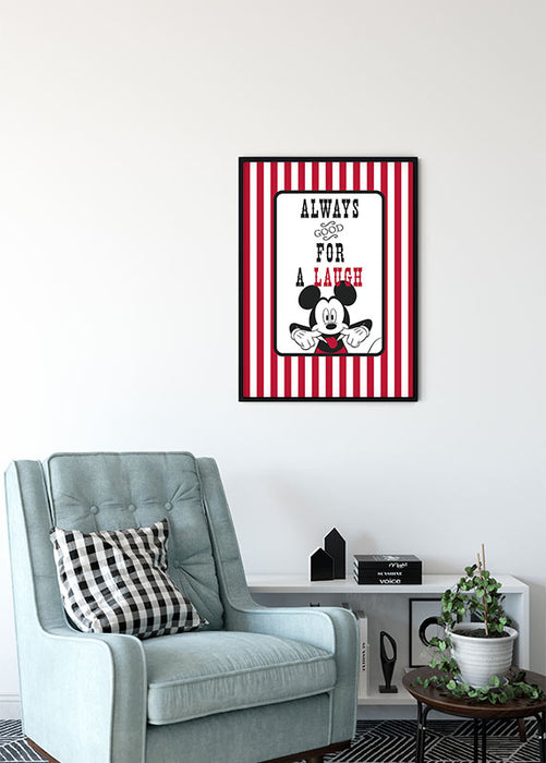 Wandbild - Mickey Mouse Laug