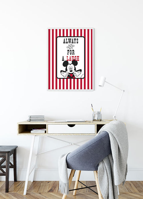 Komar NEU | Wandbild - Mickey Mouse Laugh - Größe 50 x 70 cm
