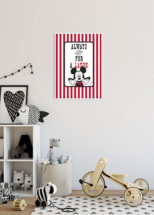 Wandbild - Mickey Mouse Laug