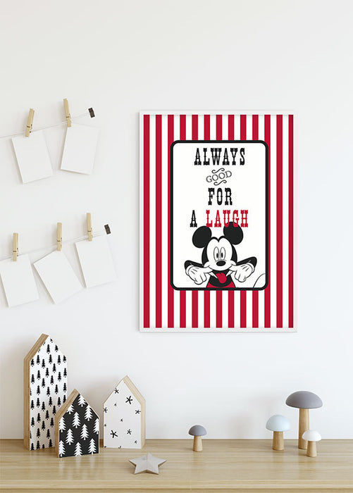 Wandbild - Mickey Mouse Laug
