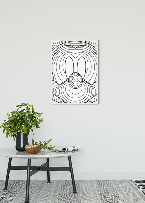 Komar NEU | Wandbild - Mickey Mouse Lines - Größe 40 x 50 cm