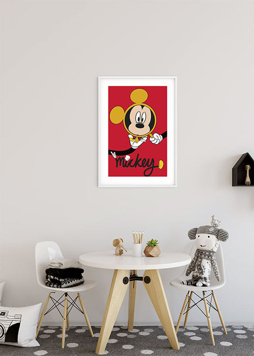 Wandbild - Mickey Mouse Magnifying Glass