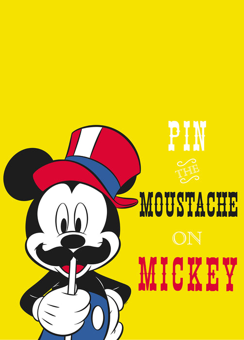 Wandbild - Mickey Mouse Moustache