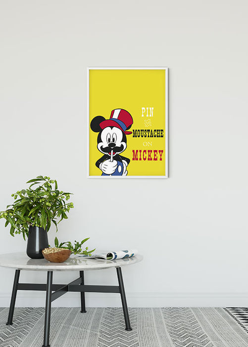 Wandbild - Mickey Mouse Moustache