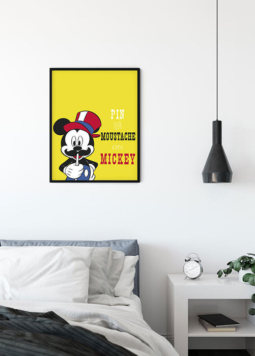 Wandbild - Mickey Mouse Moustache