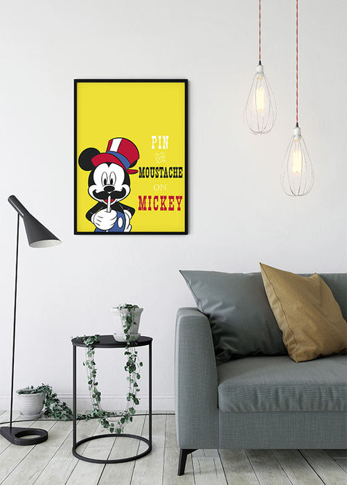 Wandbild - Mickey Mouse Moustache